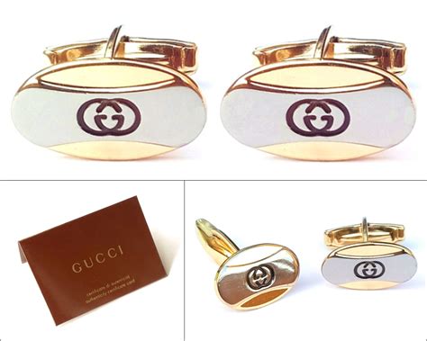 gucci cuff links|vintage gucci cufflinks.